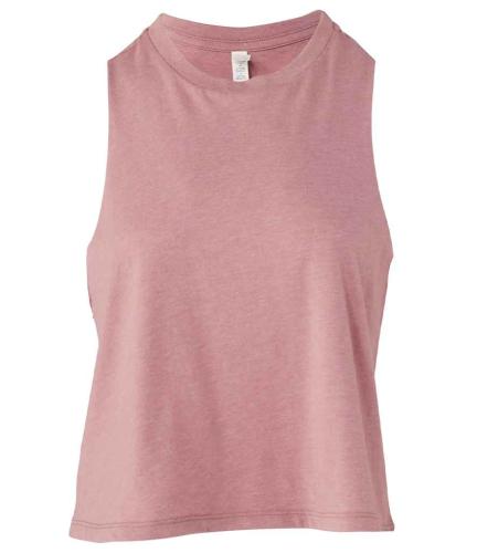 Bella Ladies Racer Back Cropped Tank Top - HORC - L
